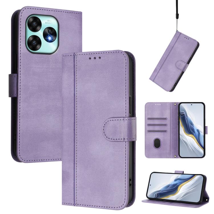 Line Splicing Buckle Retro Leather Phone Case, For UMIDIGI A15 / A15C / A15T, For UMIDIGI Bison X20, For UMIDIGI Power 7 / 7S, For UMIDIGI Power 7 Max