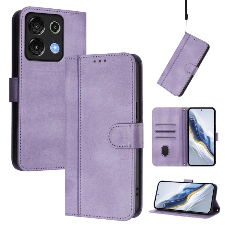 Line Splicing Buckle Retro Leather Phone Case, For UMIDIGI G100X, For UMIDIGI G100 Pro, For UMIDIGI G100, For UMIDIGI Note 100, For UMIDIGI G9 5G / Note 9 5G, For UMIDIGI Note 90