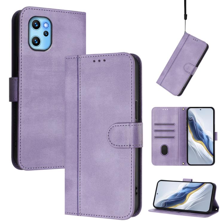 Line Splicing Buckle Retro Leather Phone Case, For UMIDIGI A15 / A15C / A15T, For UMIDIGI Bison X20, For UMIDIGI Power 7 / 7S, For UMIDIGI Power 7 Max
