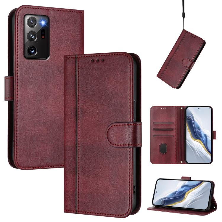 Line Splicing Buckle Retro Leather Phone Case, For Samsung Galaxy Xcover7 Pro, For Samsung Galaxy Xcover 7 5G Global, For Samsung Galaxy Xcover 6 Pro, For Samsung Galaxy Xcover 5, For Samsung Galaxy Note20 Ultra, For Samsung Galaxy Note20