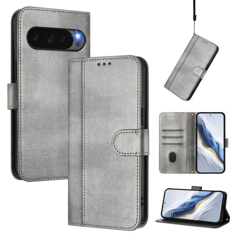 Line Splicing Buckle Retro Leather Phone Case, For Google Pixel 11 Pro XL, For Google Pixel 11 Pro / 11, For Google Pixel 9 Pro XL / Pixel 10 Pro XL, For Google Pixel 10 / 10 Pro / Pixel 9 / 9 Pro, For Google Pixel 9a, For Google Pixel 8a