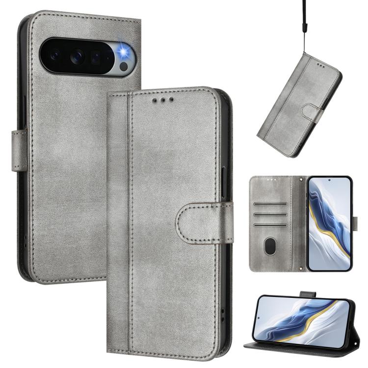 Line Splicing Buckle Retro Leather Phone Case, For Google Pixel 11 Pro XL, For Google Pixel 11 Pro / 11, For Google Pixel 9 Pro XL / Pixel 10 Pro XL, For Google Pixel 10 / 10 Pro / Pixel 9 / 9 Pro, For Google Pixel 9a, For Google Pixel 8a