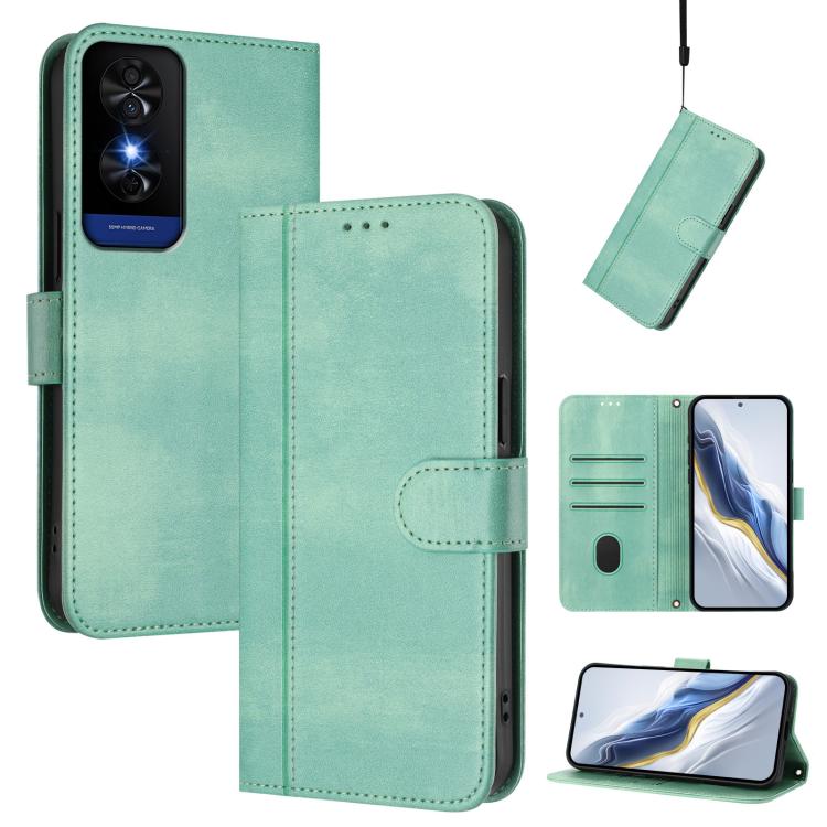 Line Splicing Buckle Retro Leather Phone Case, For TCL 503, For TCL 50 5G / 50 XE / 50 XE NxtPaper, For TCL 50 Nxtpaper /  50 Pro NxtPaper, For TCL 50 LE / TCL K23 / K24, For TCL 50 XL 5G / 50 XL NxtPaper, For TCL 201