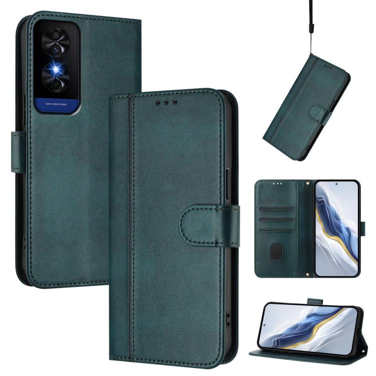 Line Splicing Buckle Retro Leather Phone Case, For TCL 503, For TCL 50 5G / 50 XE / 50 XE NxtPaper, For TCL 50 Nxtpaper /  50 Pro NxtPaper, For TCL 50 LE / TCL K23 / K24, For TCL 50 XL 5G / 50 XL NxtPaper, For TCL 201