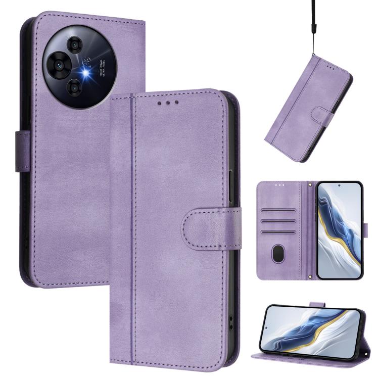 Line Splicing Buckle Retro Leather Phone Case, For TCL 503, For TCL 50 5G / 50 XE / 50 XE NxtPaper, For TCL 50 Nxtpaper /  50 Pro NxtPaper, For TCL 50 LE / TCL K23 / K24, For TCL 50 XL 5G / 50 XL NxtPaper, For TCL 201