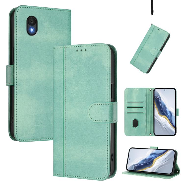 Line Splicing Buckle Retro Leather Phone Case, For TCL 503, For TCL 50 5G / 50 XE / 50 XE NxtPaper, For TCL 50 Nxtpaper /  50 Pro NxtPaper, For TCL 50 LE / TCL K23 / K24, For TCL 50 XL 5G / 50 XL NxtPaper, For TCL 201
