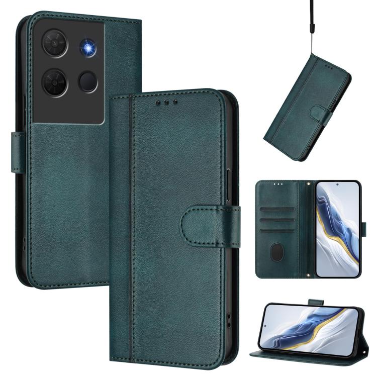 Line Splicing Buckle Retro Leather Phone Case, For TCL 503, For TCL 50 5G / 50 XE / 50 XE NxtPaper, For TCL 50 Nxtpaper /  50 Pro NxtPaper, For TCL 50 LE / TCL K23 / K24, For TCL 50 XL 5G / 50 XL NxtPaper, For TCL 201
