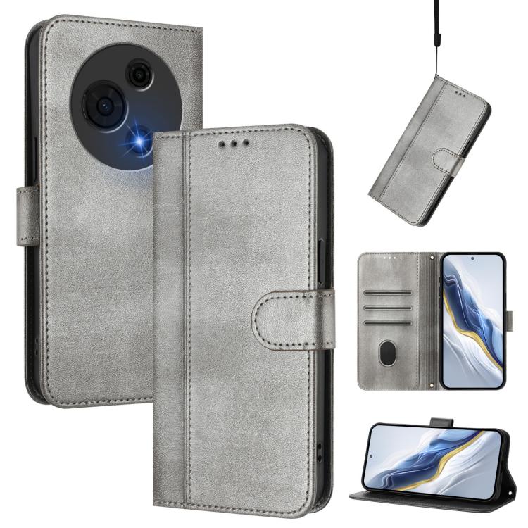 Line Splicing Buckle Retro Leather Phone Case, For TCL K70 Power 4G / K70 4G, For TCL Nxtpaper 70 Pro 5G, For TCL K32 5G / K33 5G, For TCL 60 NxtPaper, For TCL 605 / 60 SE, For TCL 60R 5G
