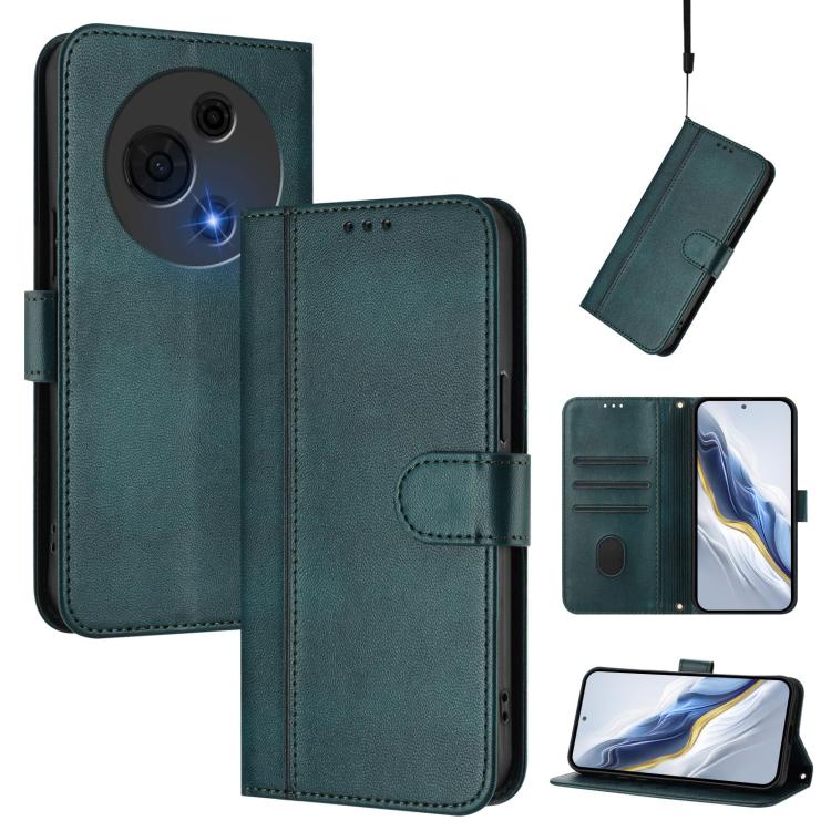 Line Splicing Buckle Retro Leather Phone Case, For TCL K70 Power 4G / K70 4G, For TCL Nxtpaper 70 Pro 5G, For TCL K32 5G / K33 5G, For TCL 60 NxtPaper, For TCL 605 / 60 SE, For TCL 60R 5G