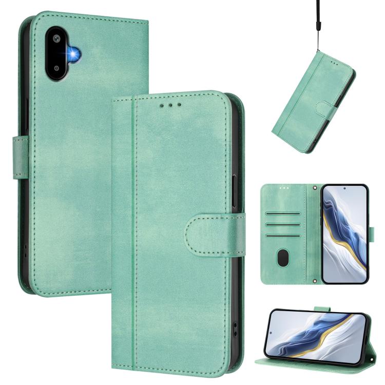 Line Splicing Buckle Retro Leather Phone Case, For Samsung Galaxy M56 5G, For Samsung Galaxy M16 5G / F16 5G, For Samsung Galaxy M06 5G / F06 5G, For Samsung Galaxy M35 5G, For Samsung Galaxy M55 5G / C55 5G, For Samsung Galaxy M15 5G / F15 5G