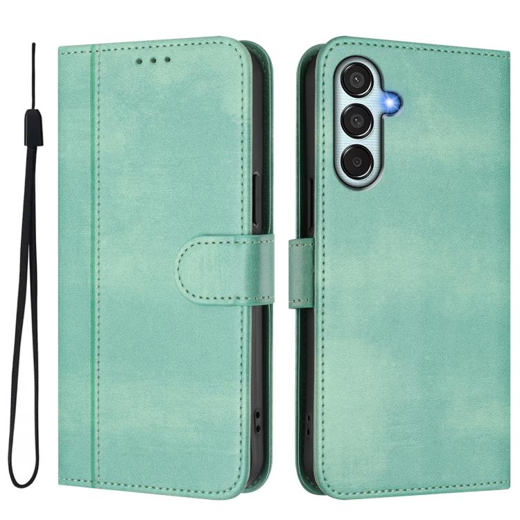 Line Splicing Buckle Retro Leather Phone Case, For Samsung Galaxy M34 5G / F34 5G, For Samsung Galaxy M54 5G / F54 5G, For Samsung Galaxy M14 5G Global, For Samsung Galaxy M53 5G, For Samsung Galaxy M33 5G Global, For Samsung Galaxy M52