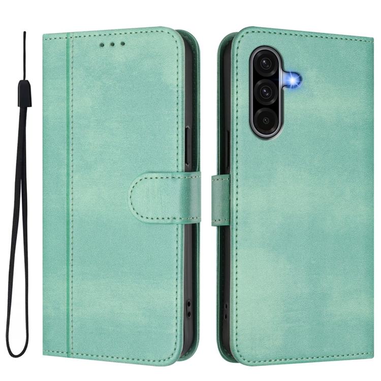 Line Splicing Buckle Retro Leather Phone Case, For Galaxy A36 5G, For Galaxy A05 / M05 / F05 4G, For Galaxy A16 4G / 5G, For Galaxy A05s Global / F14 4G, For Galaxy A15 4G / 5G, For Galaxy A55 5G Global