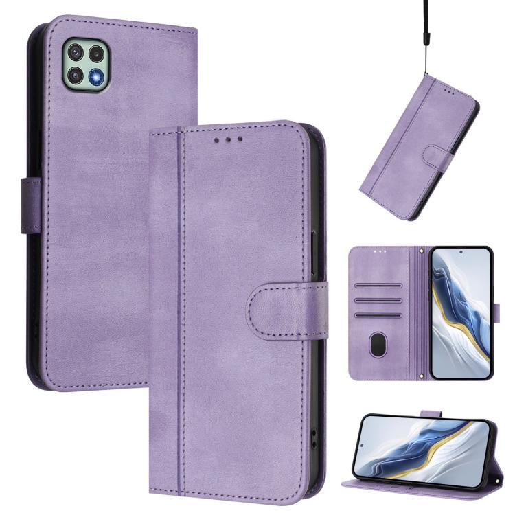 Line Splicing Buckle Retro Leather Phone Case, For Galaxy A14 4G / 5G, For Galaxy A34 5G, For Galaxy A54 5G, For Galaxy A13 / A04s / A04 4G, For Galaxy A22 5G / F42 5G, For Galaxy A53 5G