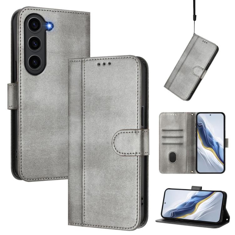 Line Splicing Buckle Retro Leather Phone Case, For Samsung Galaxy S25 Ultra 5G, For Samsung Galaxy S24 FE 5G, For Samsung Galaxy S24 Ultra 5G, For Samsung Galaxy S23 FE 5G, For Samsung Galaxy S23 Ultra 5G, For Samsung Galaxy S23+ 5G