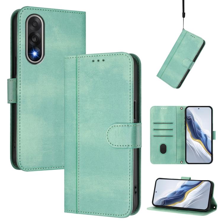 Line Splicing Buckle Retro Leather Phone Case, For OnePlus Turbo 6X Pro 5G, For OnePlus Turbo 6 / Turbo 6V, For OnePlus Ace 5 Ultra, For OnePlus Ace 5 Racing, For OnePlus 13R / OnePlus Ace 5 Pro, For OnePlus 13