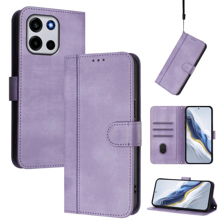 Line Splicing Buckle Retro Leather Phone Case, For OnePlus Turbo 6X Pro 5G, For OnePlus Turbo 6 / Turbo 6V, For OnePlus Ace 5 Ultra, For OnePlus Ace 5 Racing, For OnePlus 13R / OnePlus Ace 5 Pro, For OnePlus 13