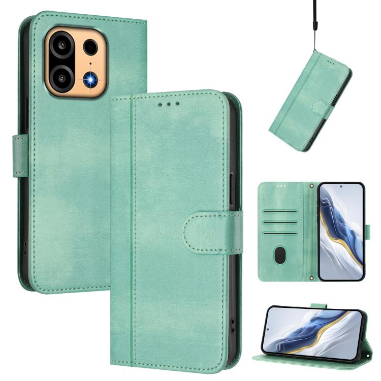 Line Splicing Buckle Retro Leather Phone Case, For OnePlus Turbo 6X Pro 5G, For OnePlus Turbo 6 / Turbo 6V, For OnePlus Ace 5 Ultra, For OnePlus Ace 5 Racing, For OnePlus 13R / OnePlus Ace 5 Pro, For OnePlus 13