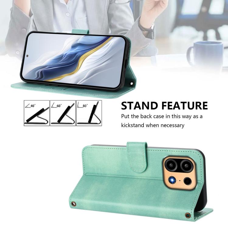 Line Splicing Buckle Retro Leather Phone Case, For OnePlus Turbo 6X Pro 5G, For OnePlus Turbo 6 / Turbo 6V, For OnePlus Ace 5 Ultra, For OnePlus Ace 5 Racing, For OnePlus 13R / OnePlus Ace 5 Pro, For OnePlus 13