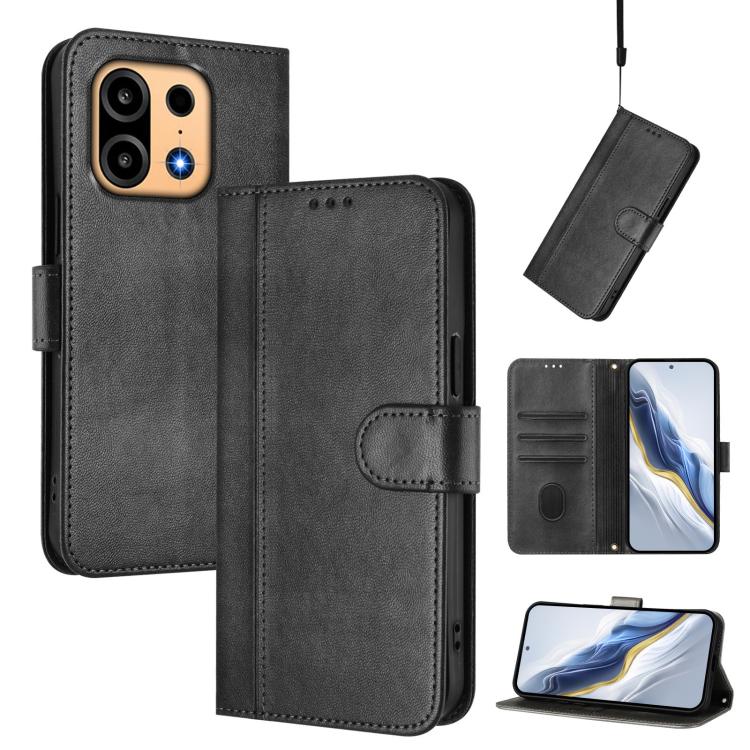 Line Splicing Buckle Retro Leather Phone Case, For OnePlus Turbo 6X Pro 5G, For OnePlus Turbo 6 / Turbo 6V, For OnePlus Ace 5 Ultra, For OnePlus Ace 5 Racing, For OnePlus 13R / OnePlus Ace 5 Pro, For OnePlus 13