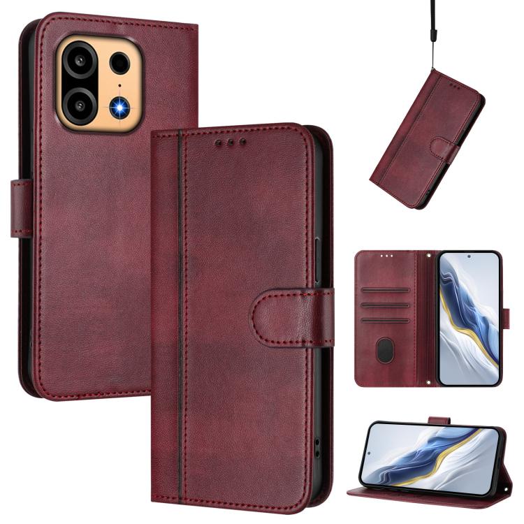 Line Splicing Buckle Retro Leather Phone Case, For OnePlus Turbo 6X Pro 5G, For OnePlus Turbo 6 / Turbo 6V, For OnePlus Ace 5 Ultra, For OnePlus Ace 5 Racing, For OnePlus 13R / OnePlus Ace 5 Pro, For OnePlus 13
