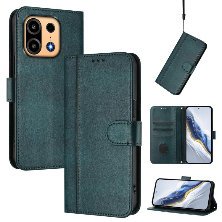 Line Splicing Buckle Retro Leather Phone Case, For OnePlus Turbo 6X Pro 5G, For OnePlus Turbo 6 / Turbo 6V, For OnePlus Ace 5 Ultra, For OnePlus Ace 5 Racing, For OnePlus 13R / OnePlus Ace 5 Pro, For OnePlus 13