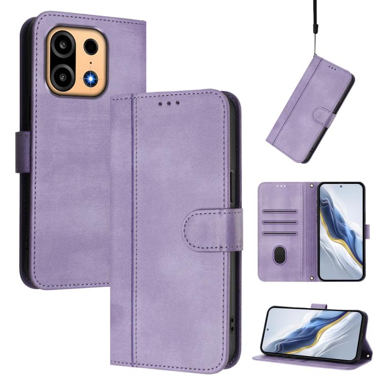 Line Splicing Buckle Retro Leather Phone Case, For OnePlus Turbo 6X Pro 5G, For OnePlus Turbo 6 / Turbo 6V, For OnePlus Ace 5 Ultra, For OnePlus Ace 5 Racing, For OnePlus 13R / OnePlus Ace 5 Pro, For OnePlus 13