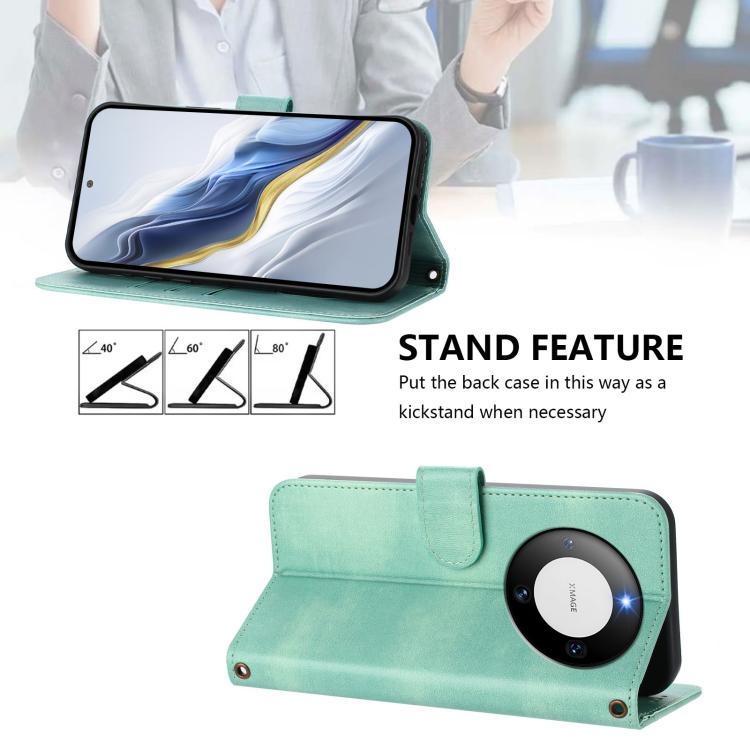Line Splicing Buckle Retro Leather Phone Case, For Huawei Mate 60, For Huawei P60 Art, For Huawei P60 / P60 Pro, For Huawei Enjoy 50 Pro / Huawei Nova Y90, For Huawei Enjoy 50 / Nova Y70 / Nova Y70 Plus, For Huawei Nova 9