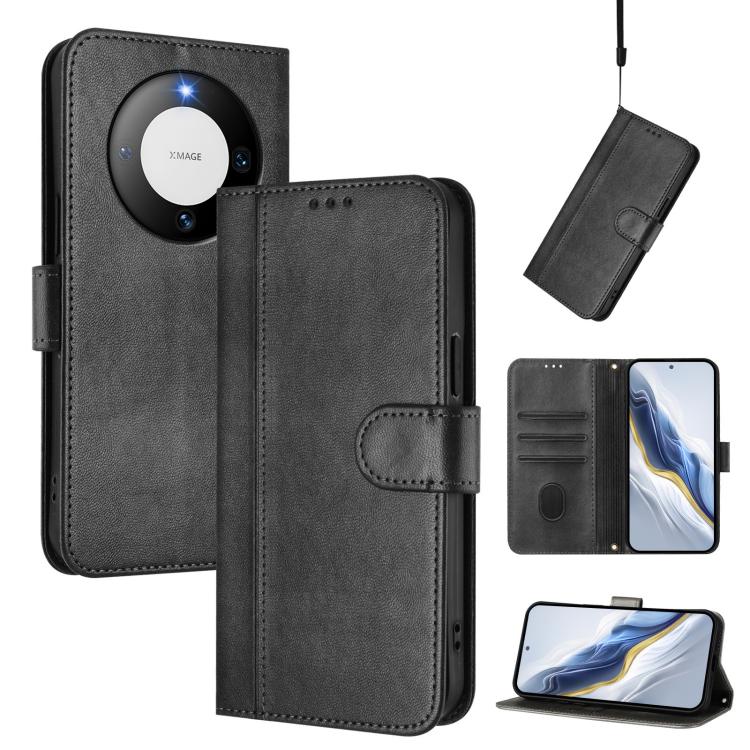 Line Splicing Buckle Retro Leather Phone Case, For Huawei Mate 60, For Huawei P60 Art, For Huawei P60 / P60 Pro, For Huawei Enjoy 50 Pro / Huawei Nova Y90, For Huawei Enjoy 50 / Nova Y70 / Nova Y70 Plus, For Huawei Nova 9