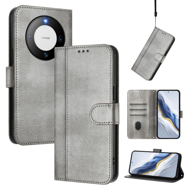 Line Splicing Buckle Retro Leather Phone Case, For Huawei Mate 60, For Huawei P60 Art, For Huawei P60 / P60 Pro, For Huawei Enjoy 50 Pro / Huawei Nova Y90, For Huawei Enjoy 50 / Nova Y70 / Nova Y70 Plus, For Huawei Nova 9