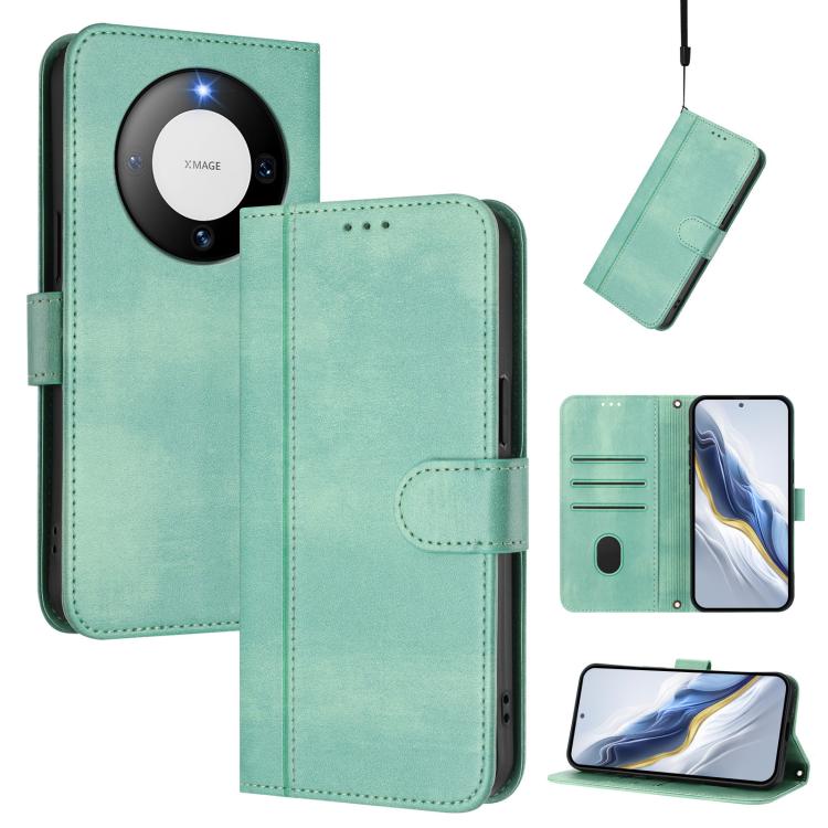Line Splicing Buckle Retro Leather Phone Case, For Huawei Nova 13 / Nova 12, For Huawei Pura 70 Pro / Pura 70 Pro+, For Huawei nova 12i Global, For Huawei Nova 12s Global, For Huawei Pura 70, For Huawei Mate 60 Pro / Mate 60 Pro+