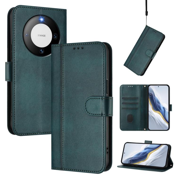 Line Splicing Buckle Retro Leather Phone Case, For Huawei Nova 13 / Nova 12, For Huawei Pura 70 Pro / Pura 70 Pro+, For Huawei nova 12i Global, For Huawei Nova 12s Global, For Huawei Pura 70, For Huawei Mate 60 Pro / Mate 60 Pro+