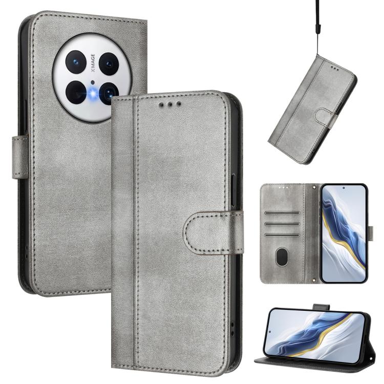 Line Splicing Buckle Retro Leather Phone Case, For Huawei nova 14 Ultra, For Huawei nova 14 Pro, For Huawei nova 14, For Huawei Mate 70 Pro, For Huawei Mate 70, For Huawei Nova 13 Pro