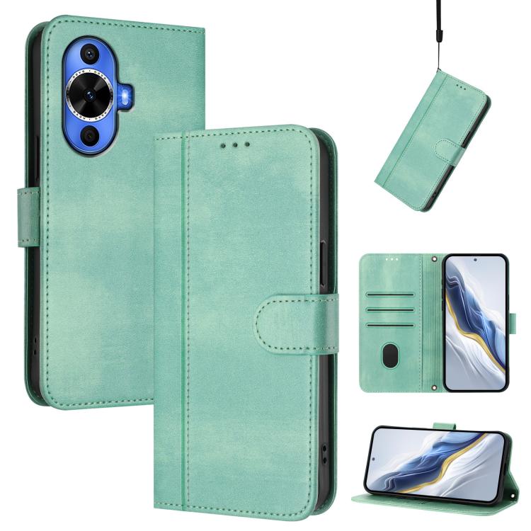 Line Splicing Buckle Retro Leather Phone Case, For Huawei Nova 13 / Nova 12, For Huawei Pura 70 Pro / Pura 70 Pro+, For Huawei nova 12i Global, For Huawei Nova 12s Global, For Huawei Pura 70, For Huawei Mate 60 Pro / Mate 60 Pro+