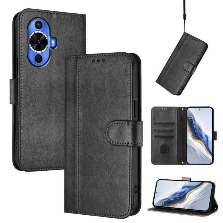 Line Splicing Buckle Retro Leather Phone Case, For Huawei Nova 13 / Nova 12, For Huawei Pura 70 Pro / Pura 70 Pro+, For Huawei nova 12i Global, For Huawei Nova 12s Global, For Huawei Pura 70, For Huawei Mate 60 Pro / Mate 60 Pro+