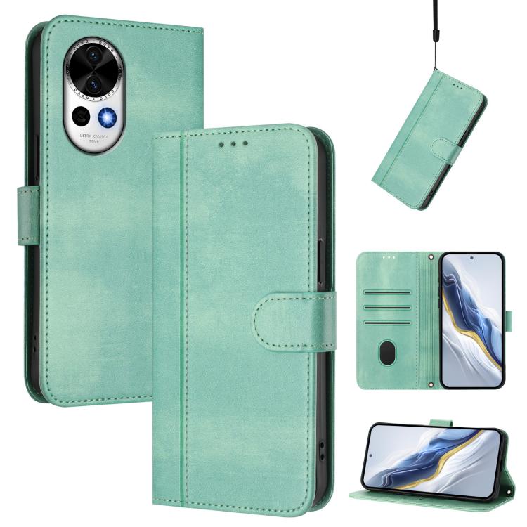 Line Splicing Buckle Retro Leather Phone Case, For Huawei Nova 13 / Nova 12, For Huawei Pura 70 Pro / Pura 70 Pro+, For Huawei nova 12i Global, For Huawei Nova 12s Global, For Huawei Pura 70, For Huawei Mate 60 Pro / Mate 60 Pro+