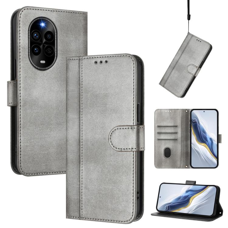 Line Splicing Buckle Retro Leather Phone Case, For Huawei nova 14 Ultra, For Huawei nova 14 Pro, For Huawei nova 14, For Huawei Mate 70 Pro, For Huawei Mate 70, For Huawei Nova 13 Pro