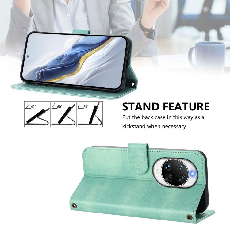 Line Splicing Buckle Retro Leather Phone Case, For Huawei nova 14 Ultra, For Huawei nova 14 Pro, For Huawei nova 14, For Huawei Mate 70 Pro, For Huawei Mate 70, For Huawei Nova 13 Pro