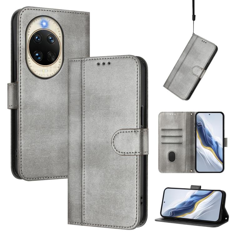 Line Splicing Buckle Retro Leather Phone Case, For Huawei nova 14 Ultra, For Huawei nova 14 Pro, For Huawei nova 14, For Huawei Mate 70 Pro, For Huawei Mate 70, For Huawei Nova 13 Pro