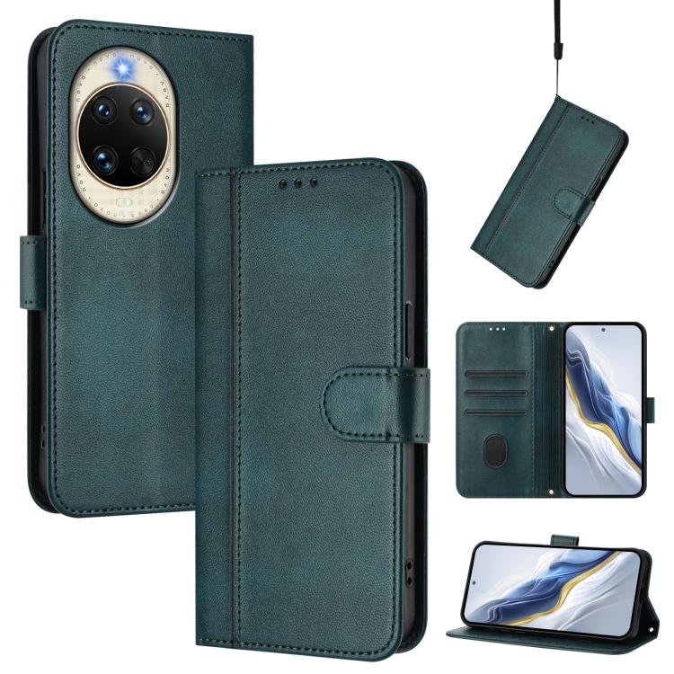 Line Splicing Buckle Retro Leather Phone Case, For Huawei nova 14 Ultra, For Huawei nova 14 Pro, For Huawei nova 14, For Huawei Mate 70 Pro, For Huawei Mate 70, For Huawei Nova 13 Pro