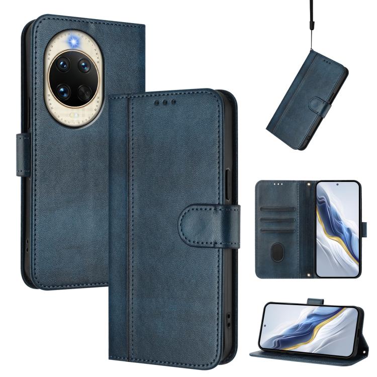 Line Splicing Buckle Retro Leather Phone Case, For Huawei nova 14 Ultra, For Huawei nova 14 Pro, For Huawei nova 14, For Huawei Mate 70 Pro, For Huawei Mate 70, For Huawei Nova 13 Pro