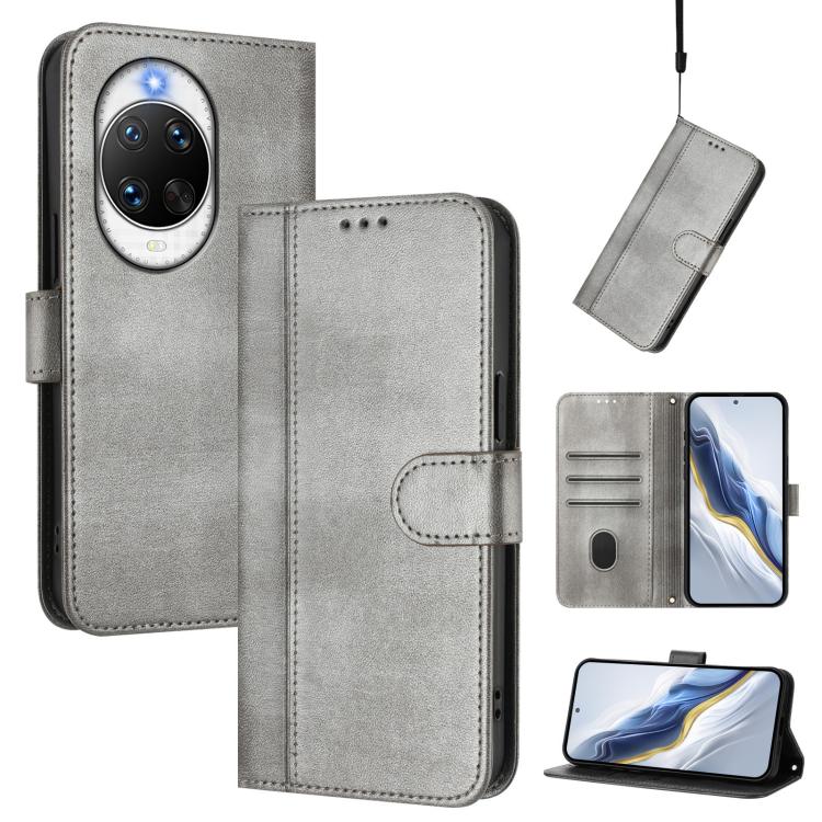 Line Splicing Buckle Retro Leather Phone Case, For Huawei nova 14 Ultra, For Huawei nova 14 Pro, For Huawei nova 14, For Huawei Mate 70 Pro, For Huawei Mate 70, For Huawei Nova 13 Pro