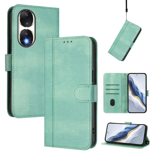 Line Splicing Buckle Retro Leather Phone Case, For Honor 90, For Honor X7a / Honor Play7T, For Honor Magic5 Pro, For Honor X9a / Magic 5 Lite / X40, For Honor 80 GT, For Honor 80