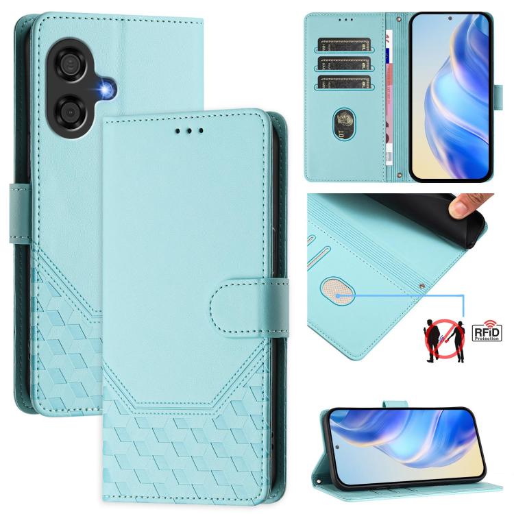 Honeycomb Embossing RFID Leather Phone Case, For Coolpad C16, For Coolpad X100, For Coolpad Cool 40i
