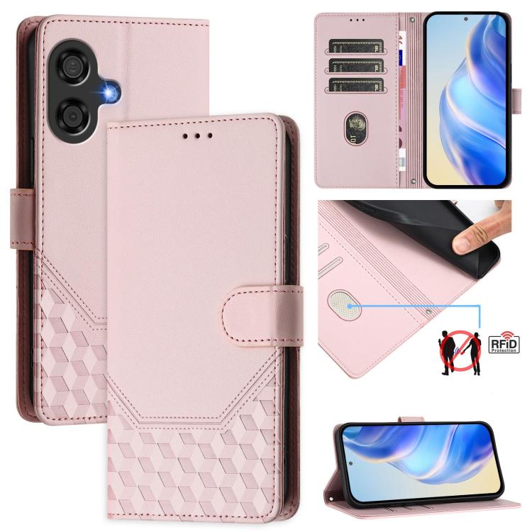 Honeycomb Embossing RFID Leather Phone Case, For Coolpad C16, For Coolpad X100, For Coolpad Cool 40i