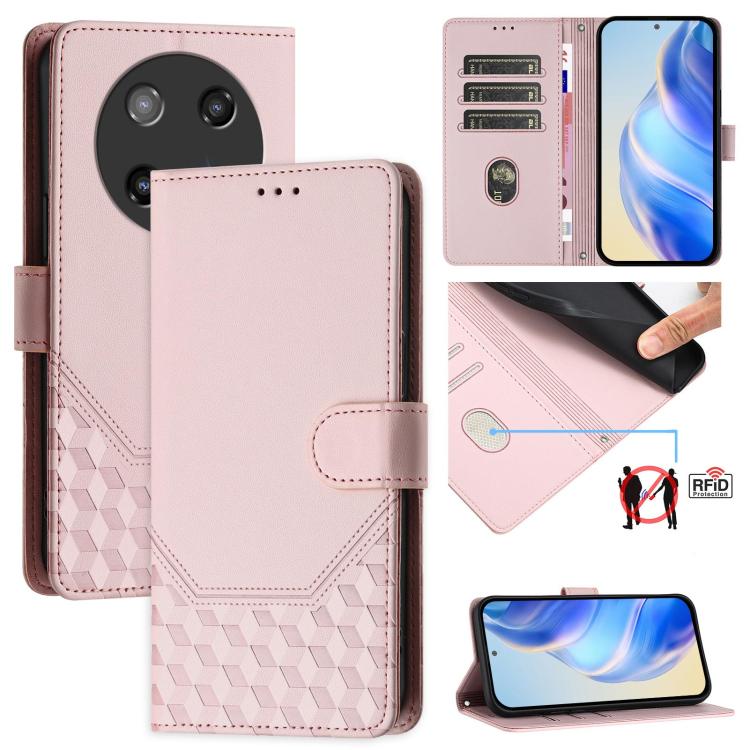 Honeycomb Embossing RFID Leather Phone Case, For Coolpad C16, For Coolpad X100, For Coolpad Cool 40i