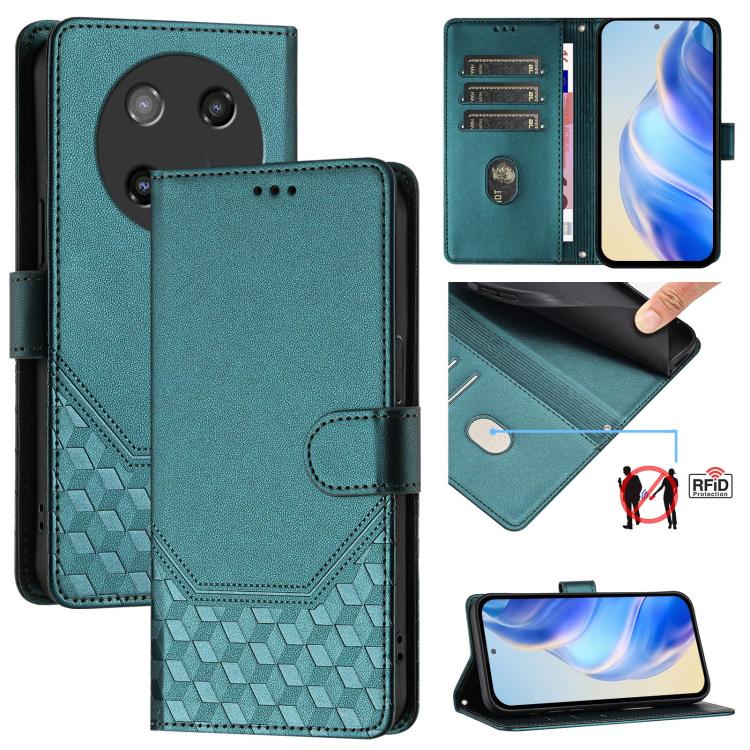 Honeycomb Embossing RFID Leather Phone Case, For Coolpad C16, For Coolpad X100, For Coolpad Cool 40i