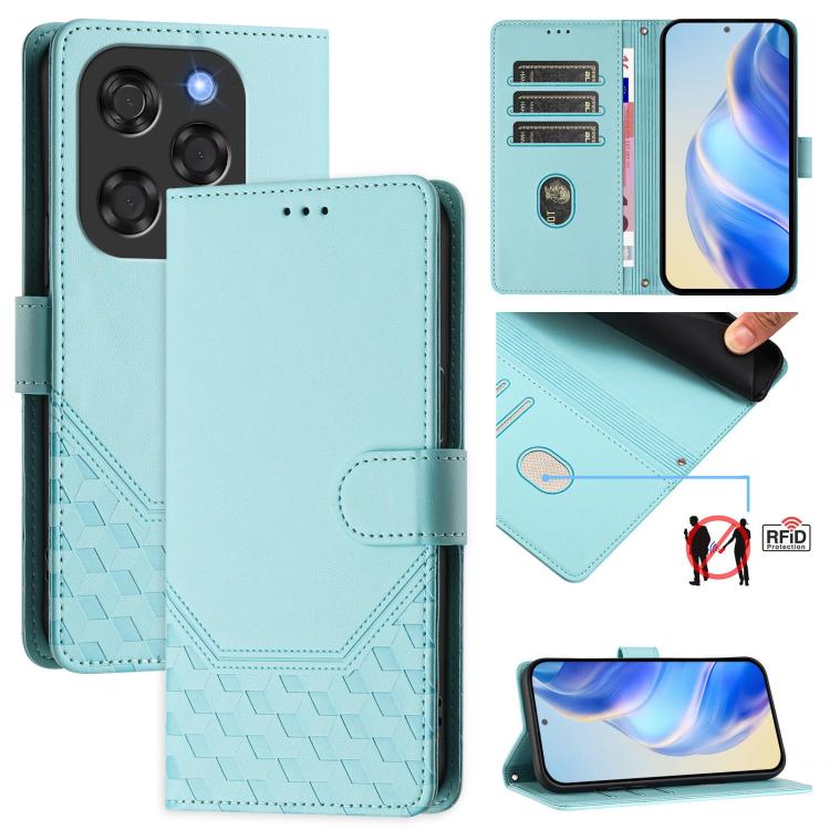 Honeycomb Embossing RFID Leather Phone Case, For Coolpad C16, For Coolpad X100, For Coolpad Cool 40i