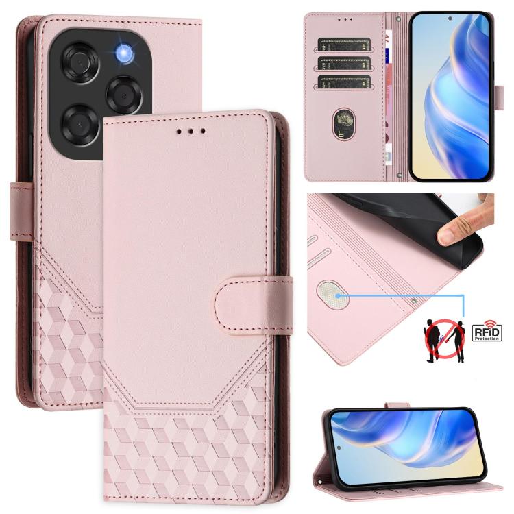 Honeycomb Embossing RFID Leather Phone Case, For Coolpad C16, For Coolpad X100, For Coolpad Cool 40i