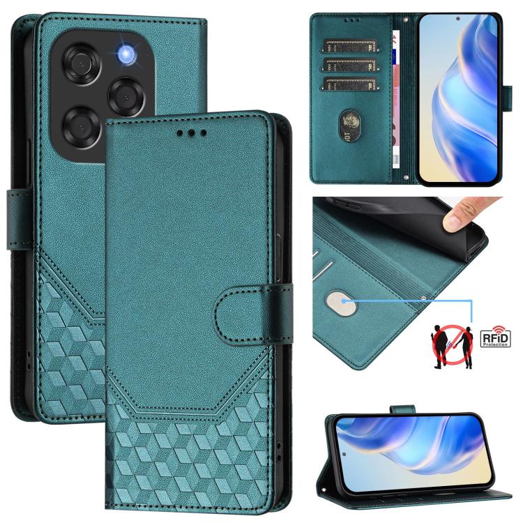 Honeycomb Embossing RFID Leather Phone Case, For Coolpad C16, For Coolpad X100, For Coolpad Cool 40i