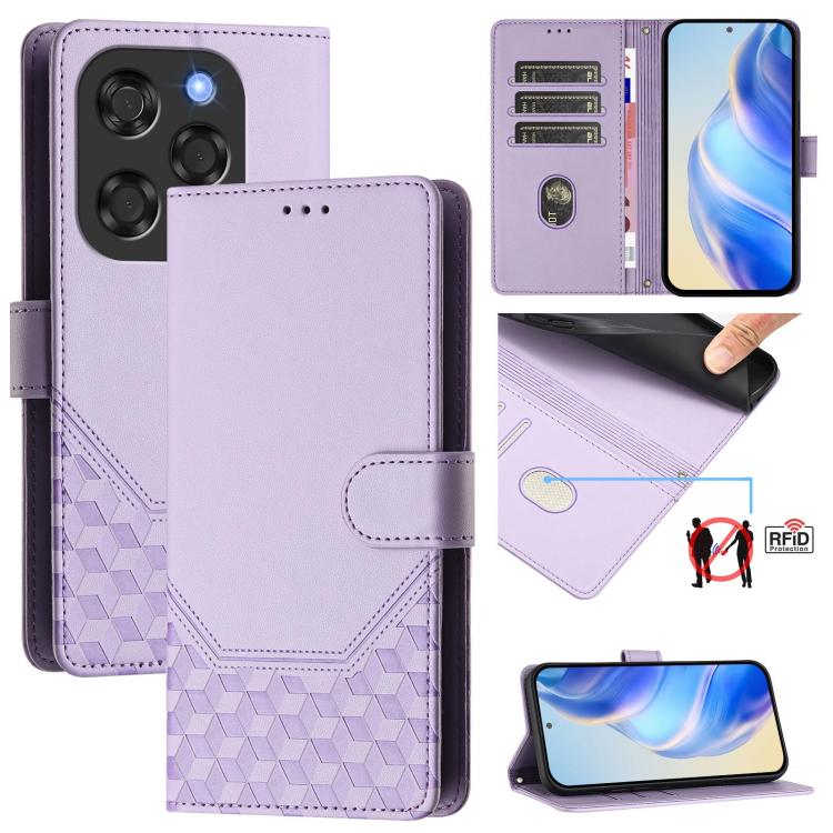 Honeycomb Embossing RFID Leather Phone Case, For Coolpad C16, For Coolpad X100, For Coolpad Cool 40i